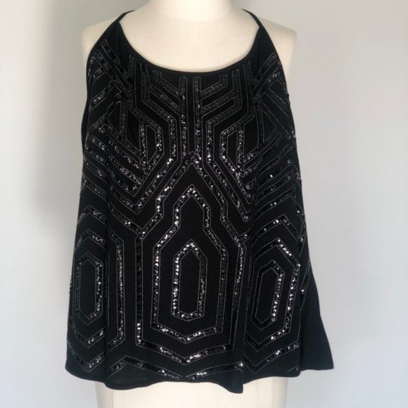 Express | NWT Sequin Split Back Tank - Picture 7 of 9